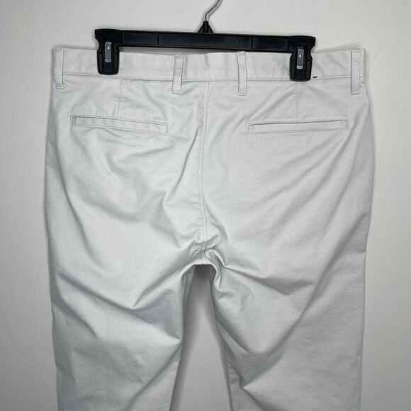 J.CREW Chino Pants Men 33 x 32 Beige Slim-Fit TruTemp365 Cotton Blend BZ109 - Picture 8 of 13